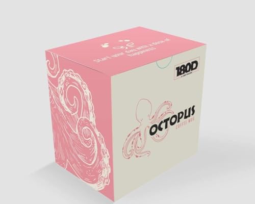 Pink Octopus Ceramic 3D Coffee Mug