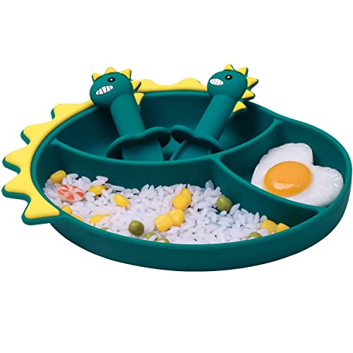 Suction Plates for Baby - Dinosaur Set