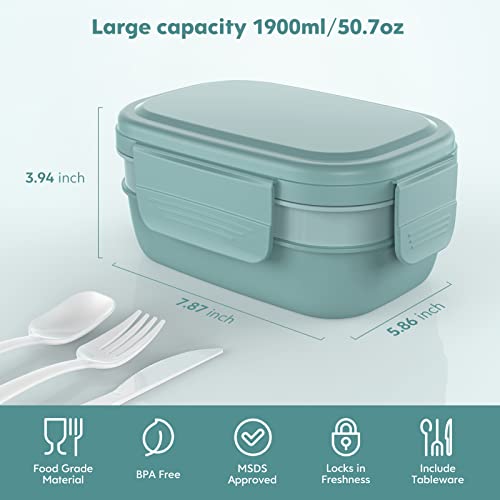 Adult Lunch Box - Stackable Bento Containers
