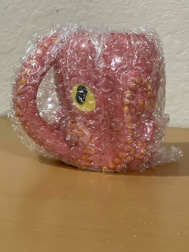 Pink Octopus Ceramic 3D Coffee Mug