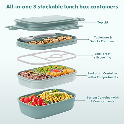 Adult Lunch Box - Stackable Bento Containers