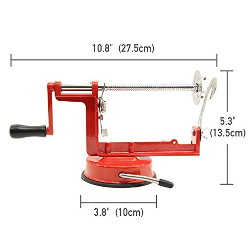 Manual Red Stainless Steel Potato Apple Slicer