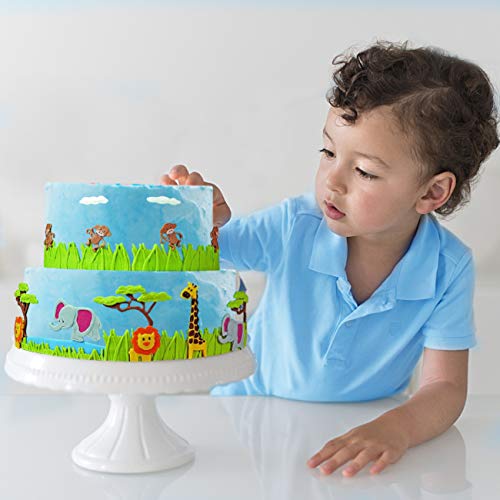 Jungle Safari Animal Fondant Mold - 3D Lace Zoo Silicone