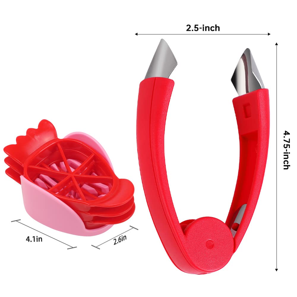 Strawberry Stem Remover and Slicer Set