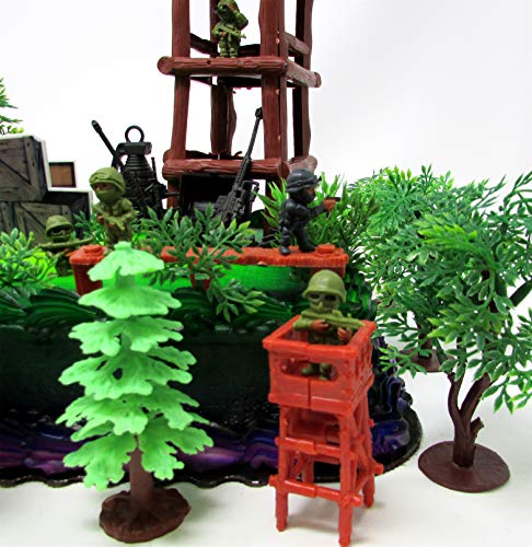 Battle Field Gaming Cake Topper Set