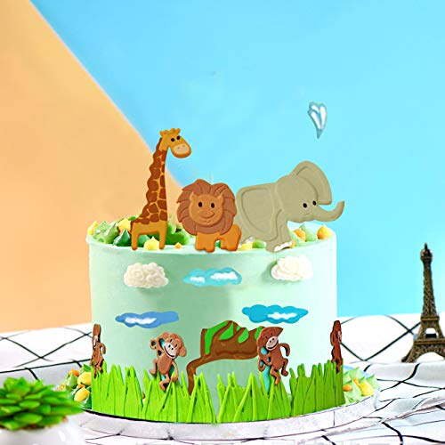 Jungle Safari Animal Fondant Mold - 3D Lace Zoo Silicone