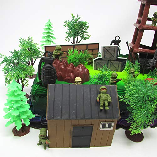Battle Field Gaming Cake Topper Set