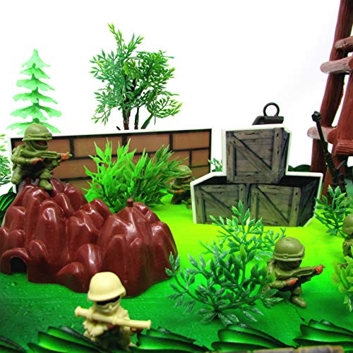 Battle Field Gaming Cake Topper Set