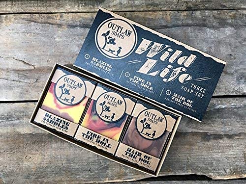 Wild Life Soap Gift Set for Men and Women - Whiskey Scent