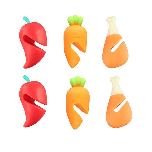 Silicone Lid Spill Stopper - Set of 6