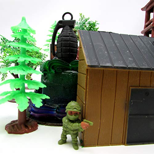 Battle Field Gaming Cake Topper Set