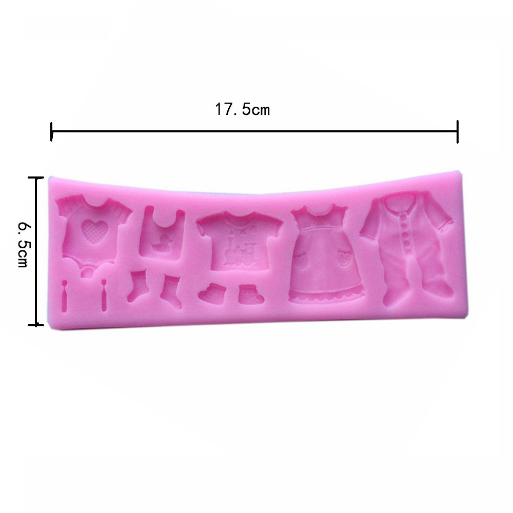 Silicone Baby Clothes Fondant Mold