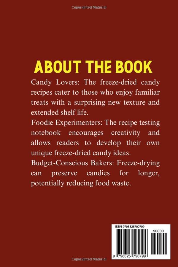 Freeze Drying Candy Cookbook