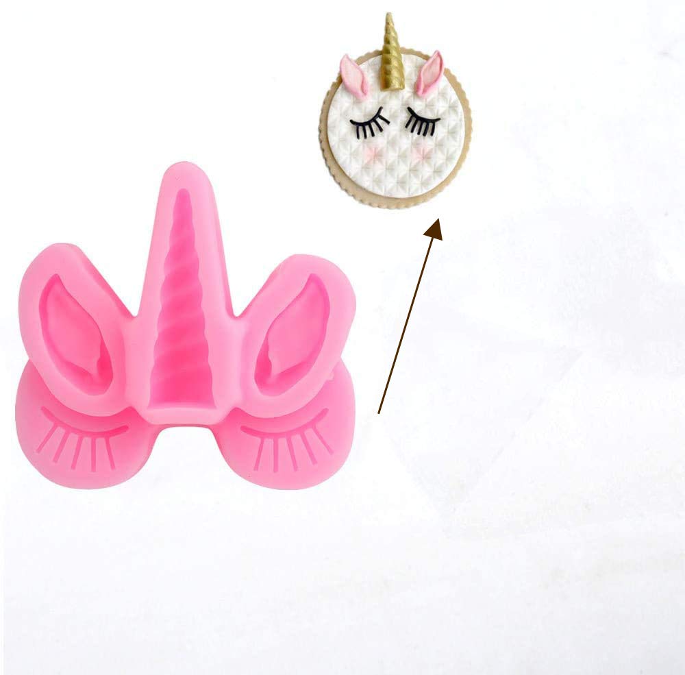 Unicorn Silicone Cake Topper Mold Set