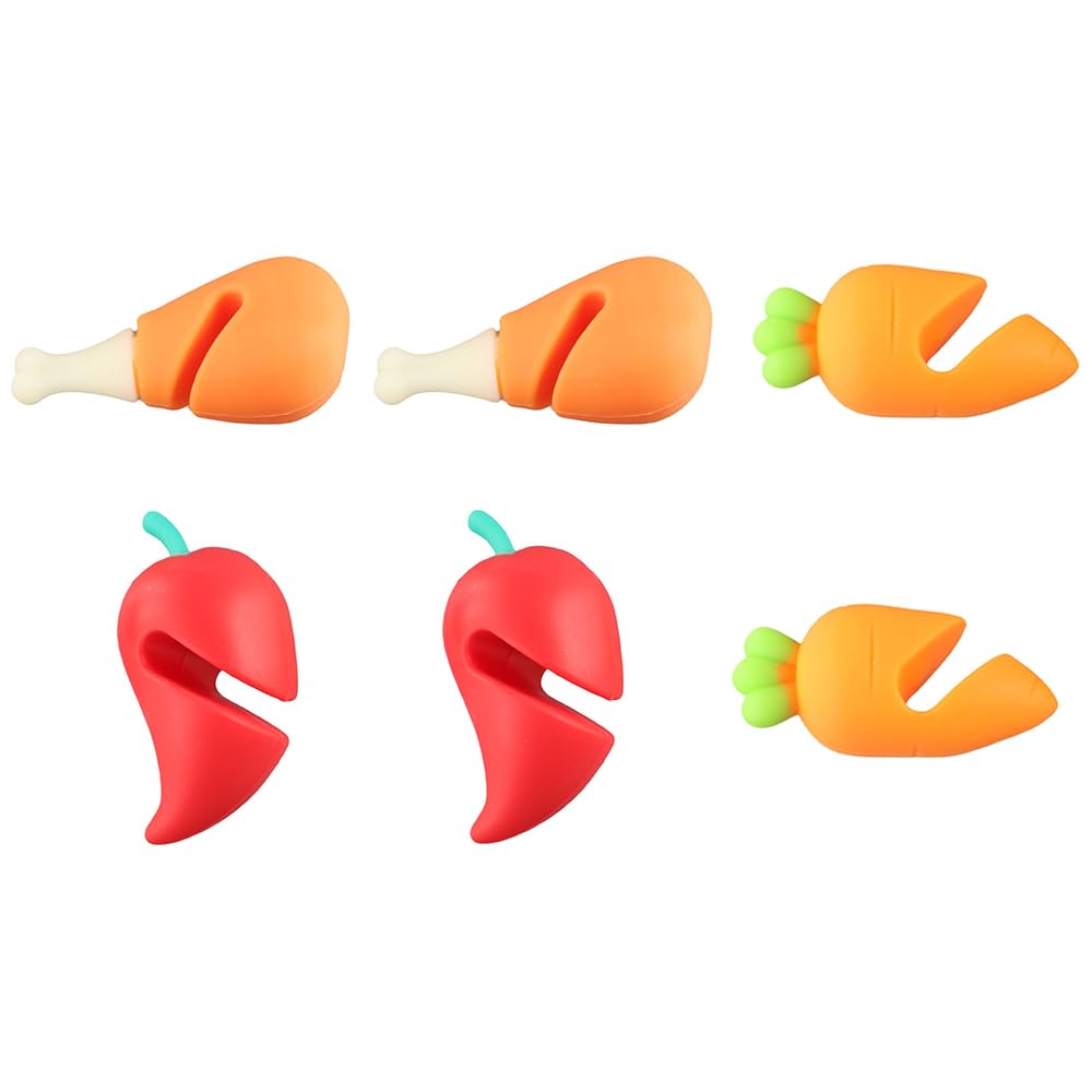 Silicone Lid Spill Stopper - Set of 6