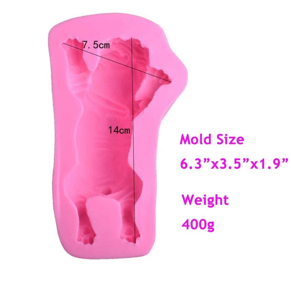 3D Shar Pei Silicone Fondant Mold