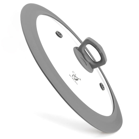 Universal Tempered Glass Lid with Silicone Rim