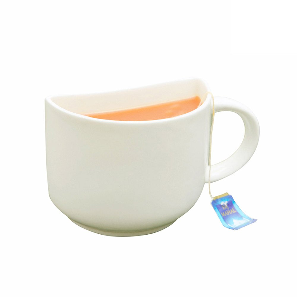 Handmade Ceramic Cups Set - Half White