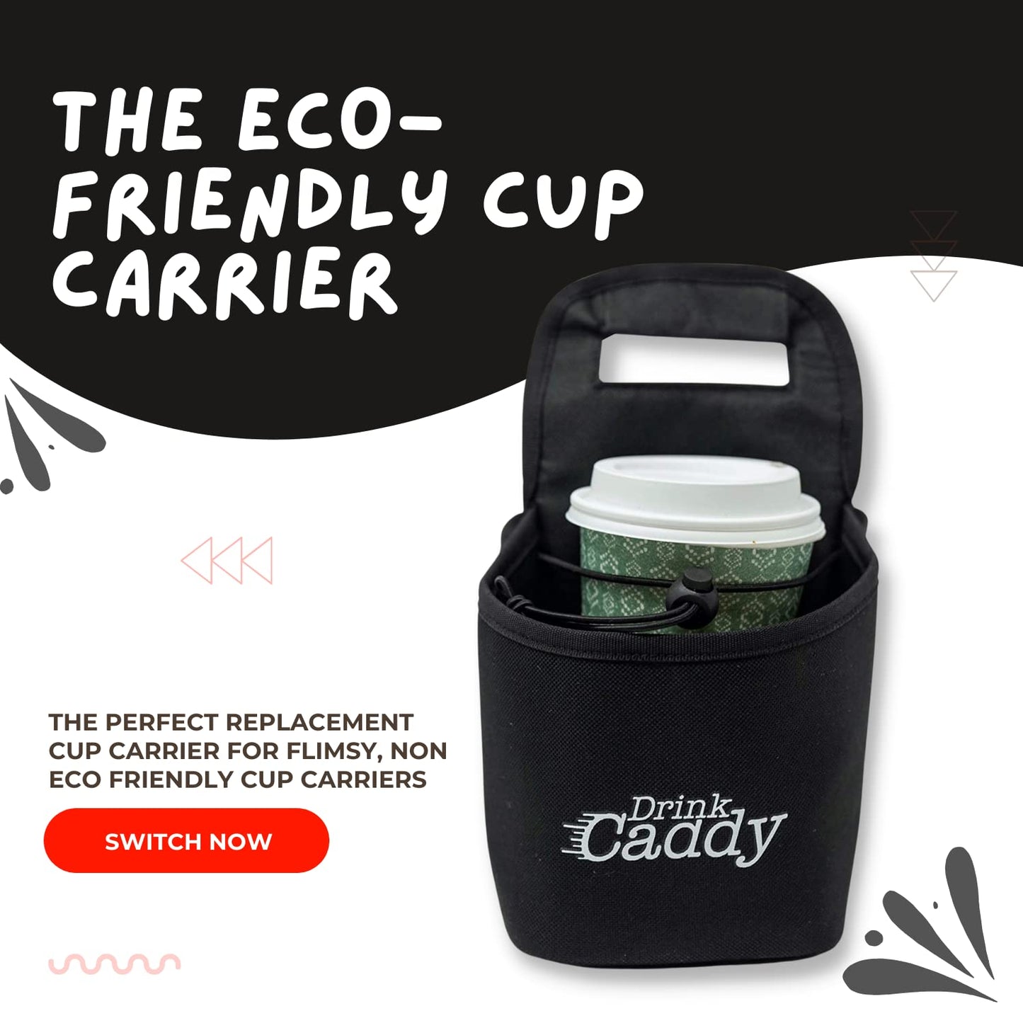 Portable Drink Carrier and Reusable Cup Holder