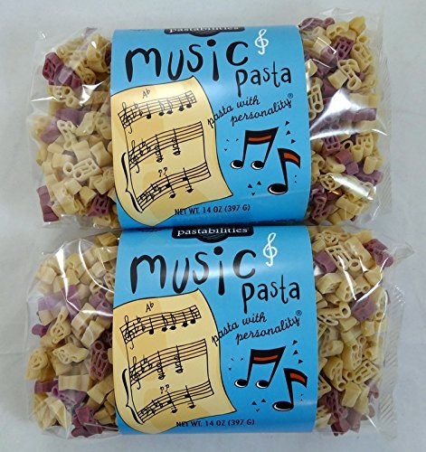 Music Notes & Treble Cleffs Pasta - 2 Pack