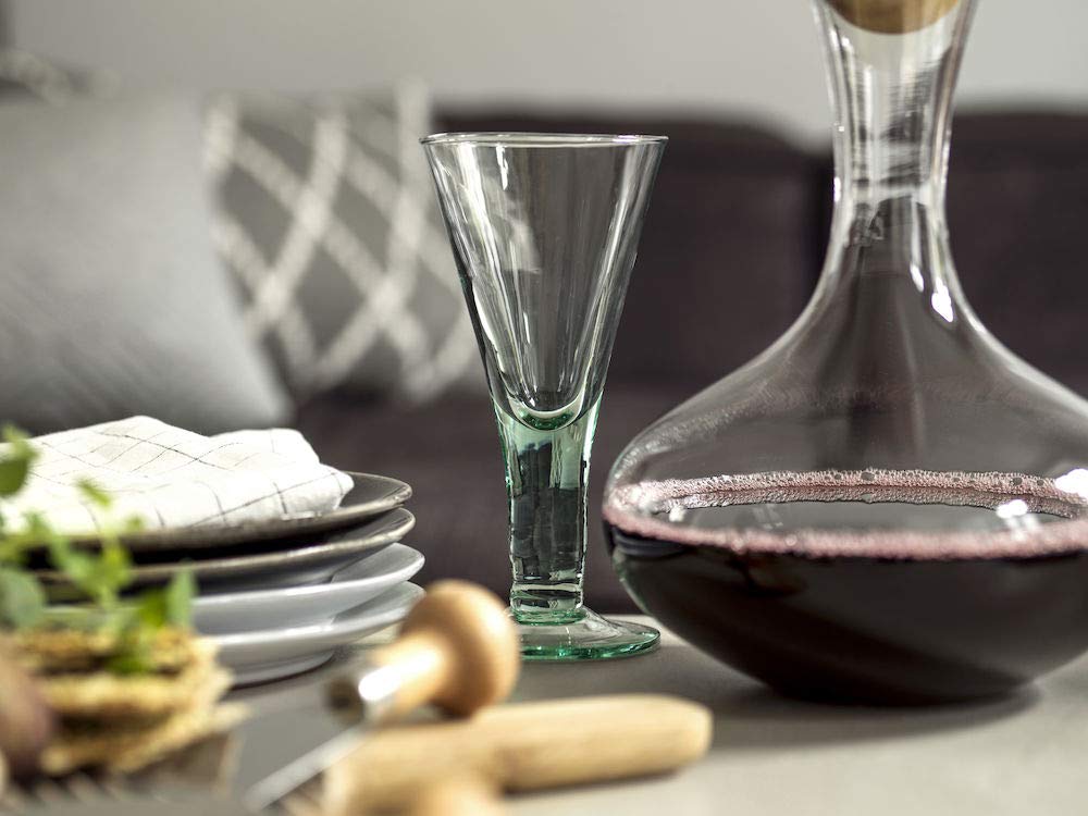 Wine Carafe with Oak Stopper - 67 oz