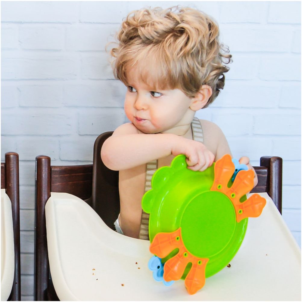 iMonster Non-Skid Toddler Plate