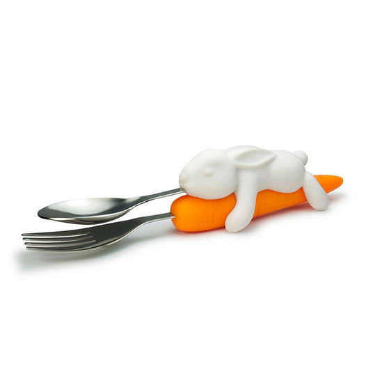 Snack Rabbit Bunny and Carrot Utensils