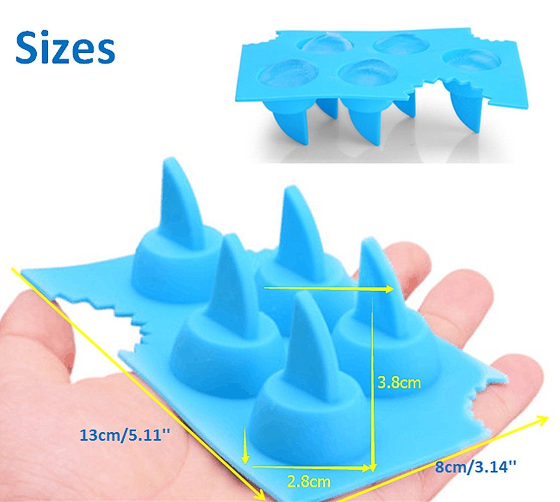 Novelty Silicone Shark Fin Moulds - 2 Pack