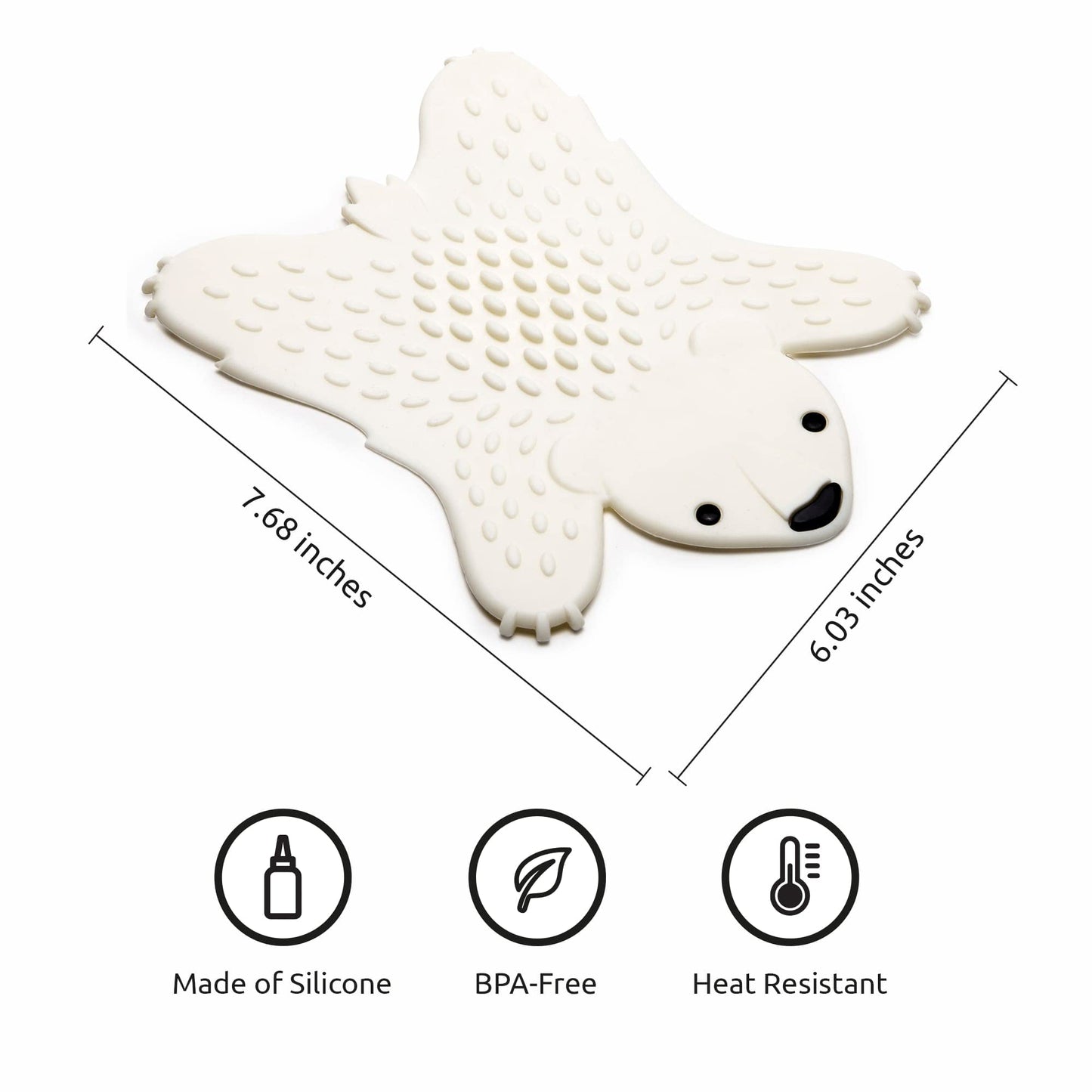 Trivet for Kitchen Counter - Grizzly White