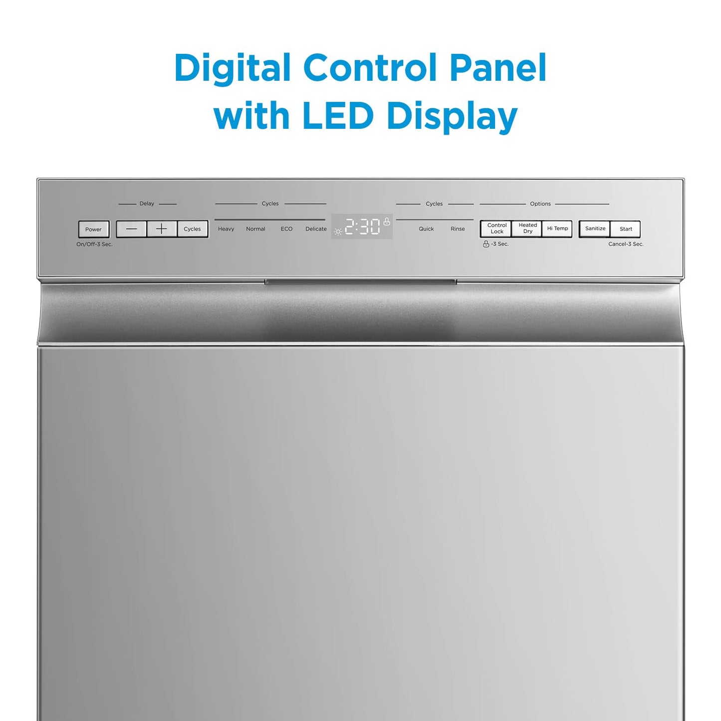 Built-in Dishwasher with 8 Place Settings, 6 Washing Programs