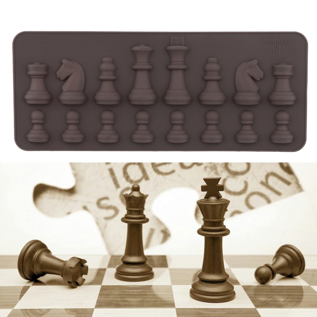 Chess Shape Silicone Fondant Cake Mold