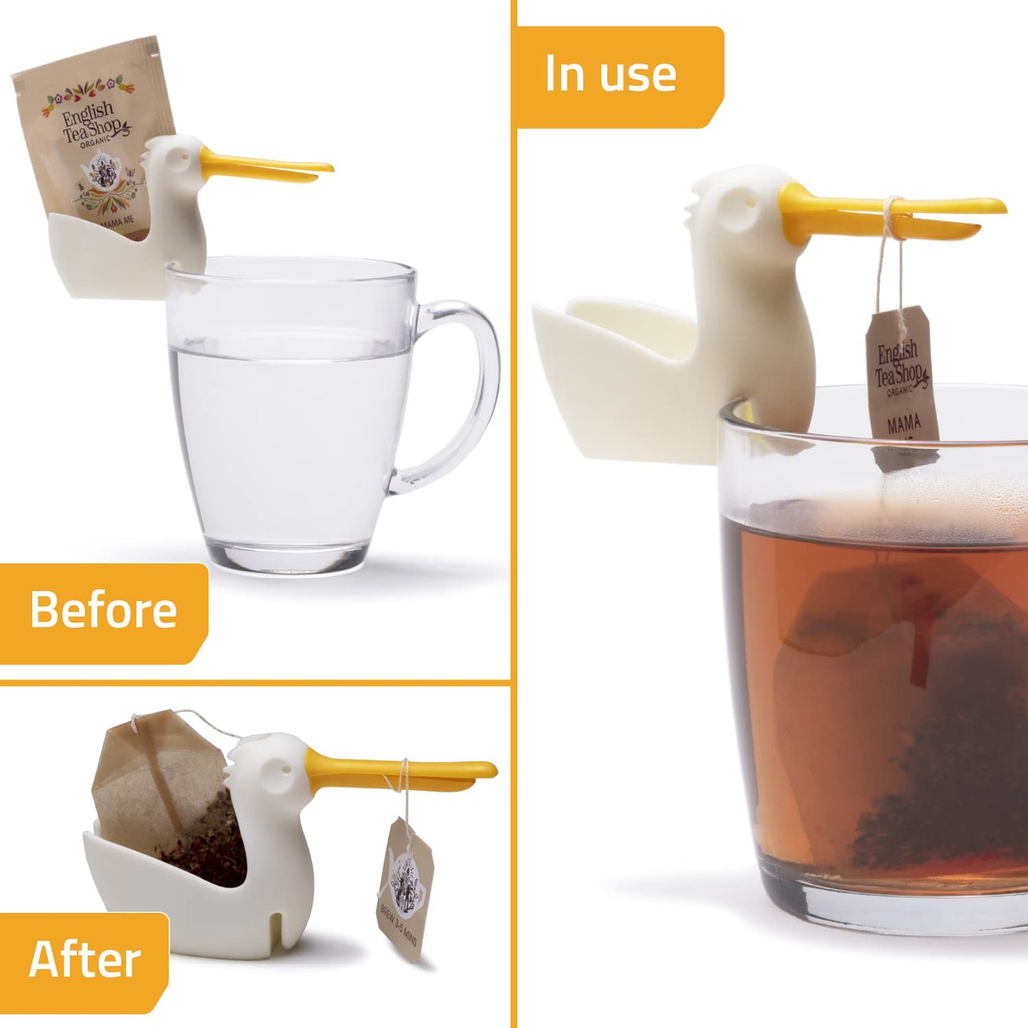 Pelicup: Tea Bag Holder