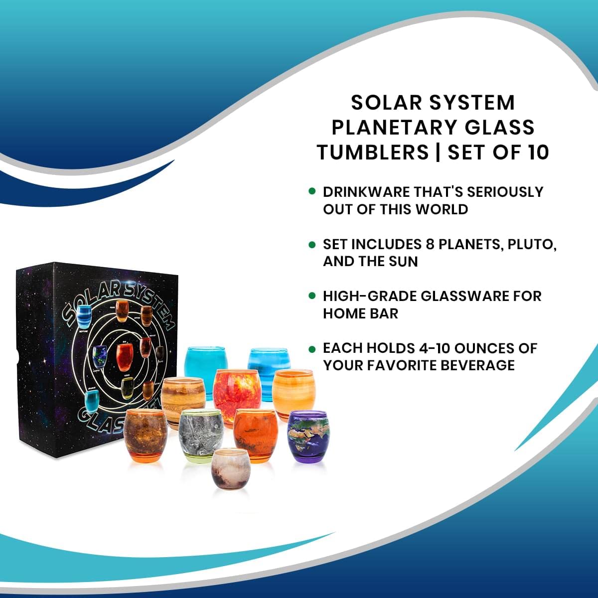 Solar System Planetary Glasses Set