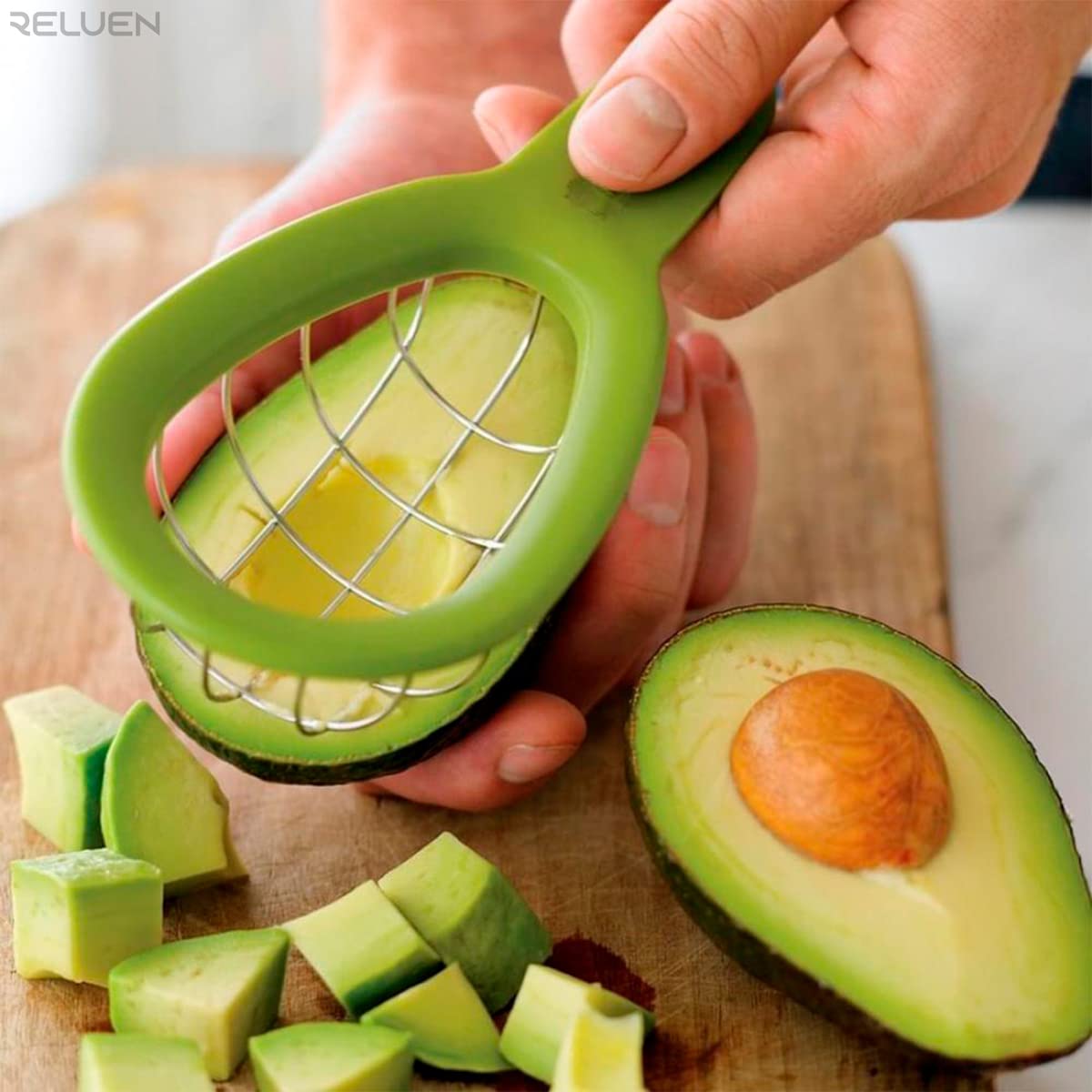 Handy Avocado and Food Cubing Tool