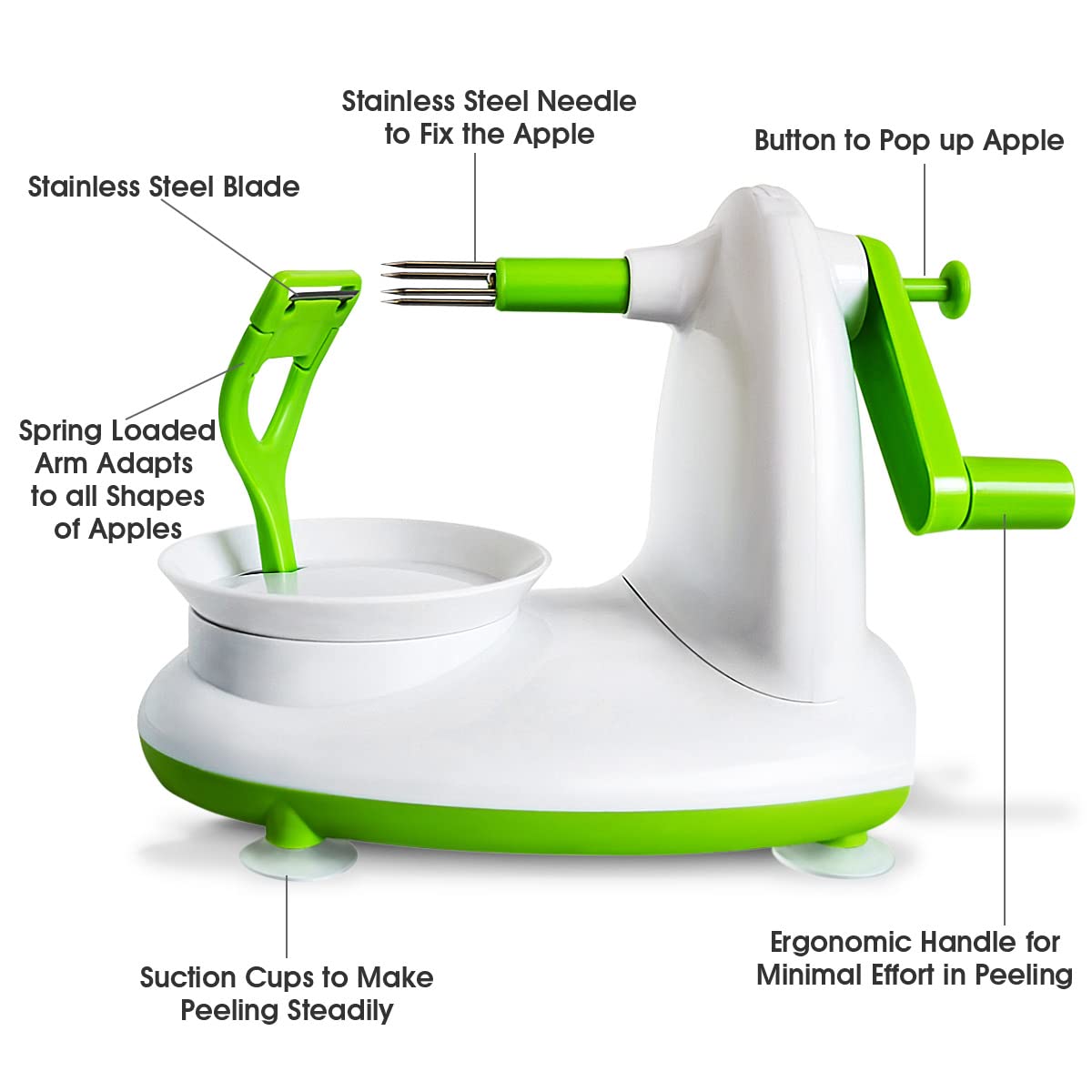 Apple Peeler and Corer with Splitter