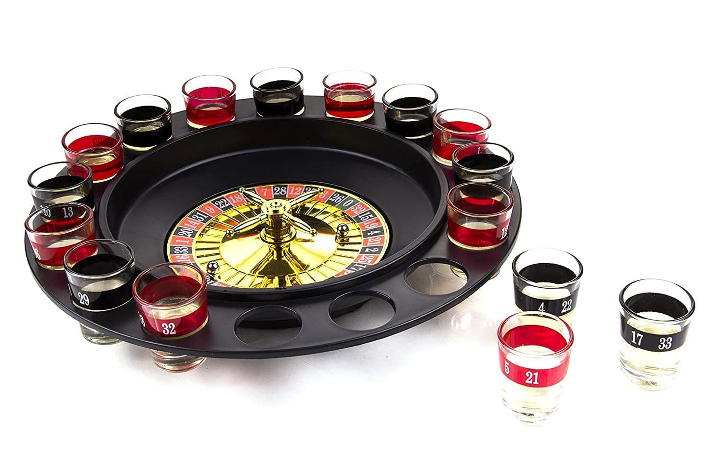 Shot Glass Roulette Drinking Game Set