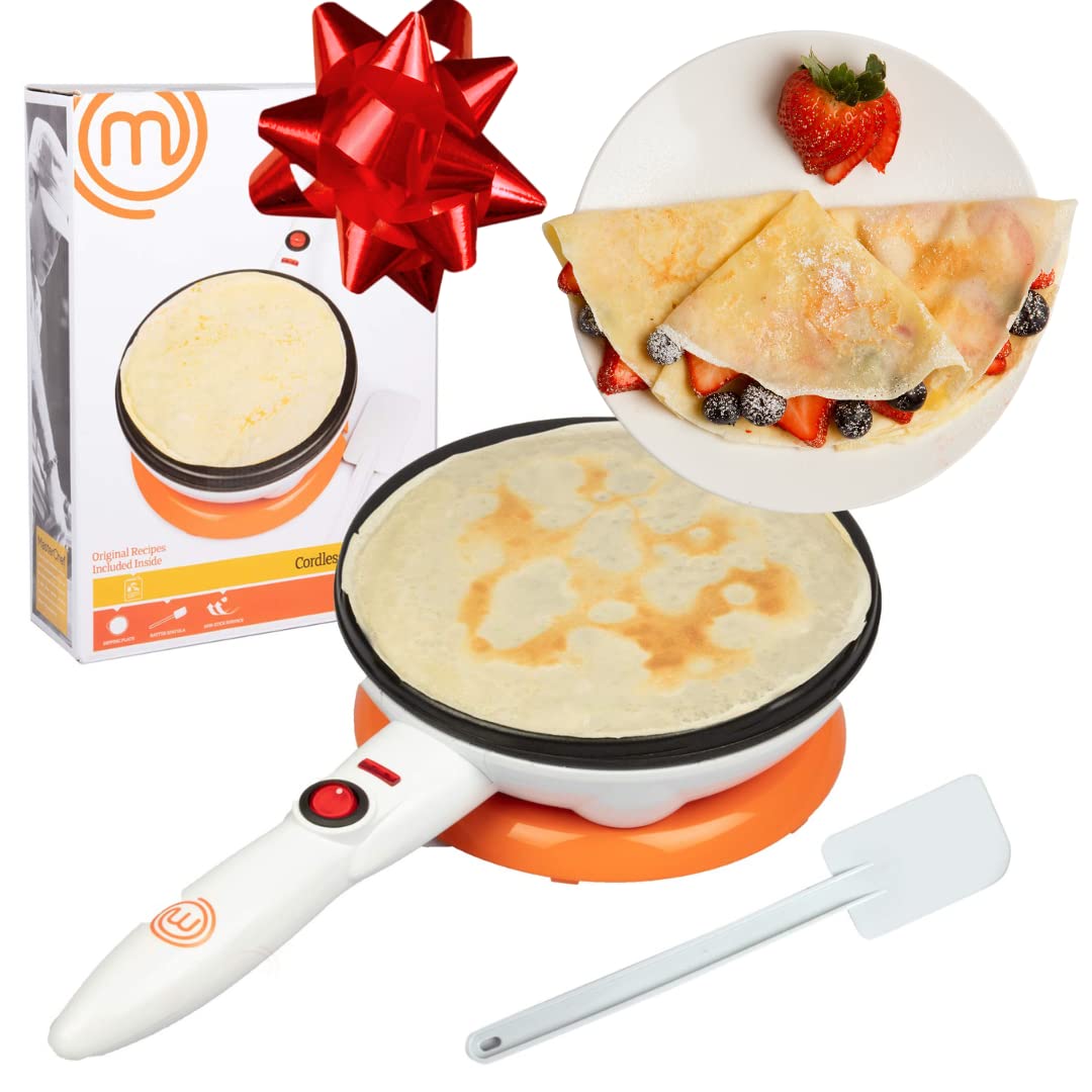 Cordless Crepe Maker with Non-stick Plate