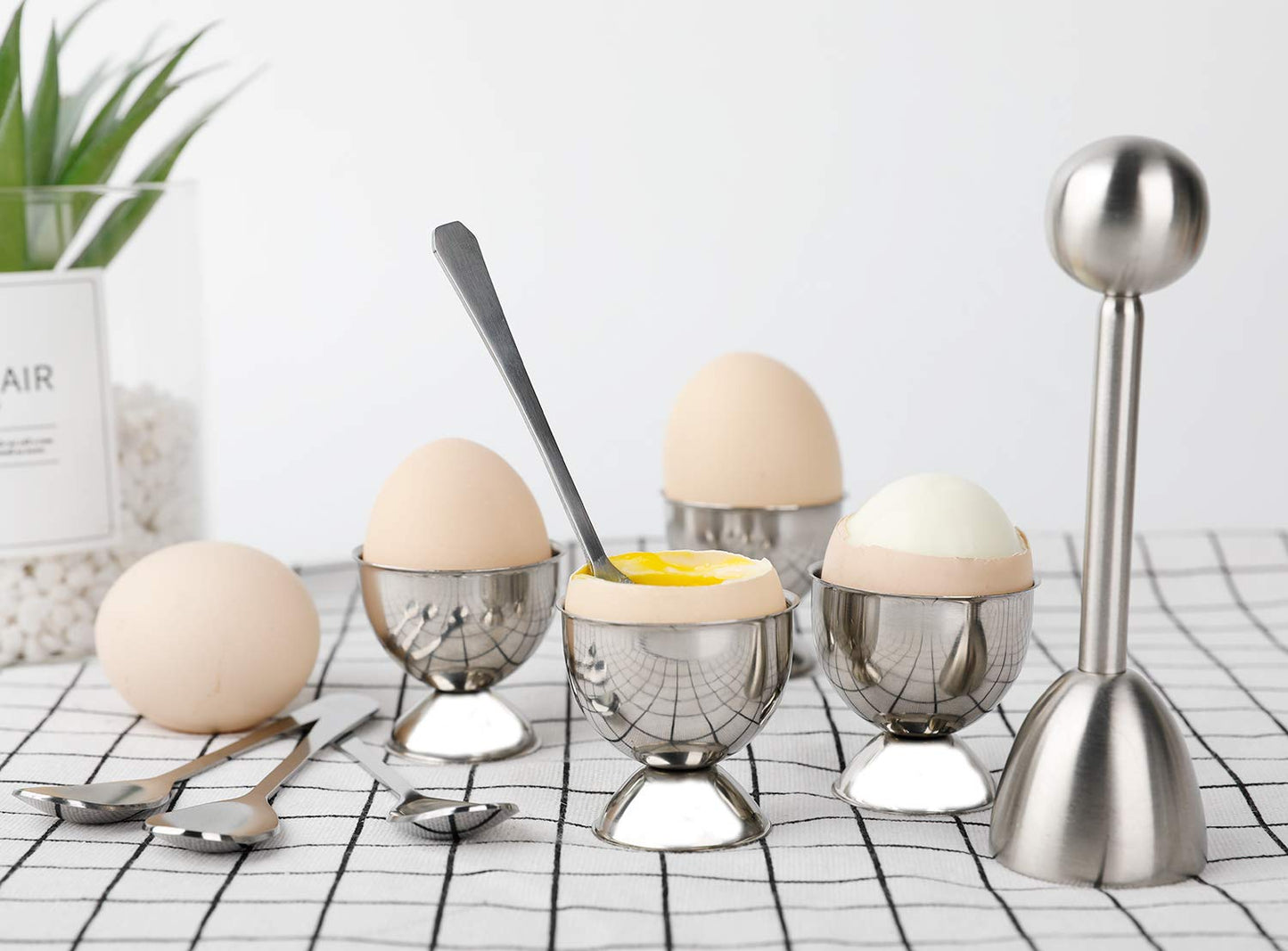 Egg Topper Set with Spoons and Cups