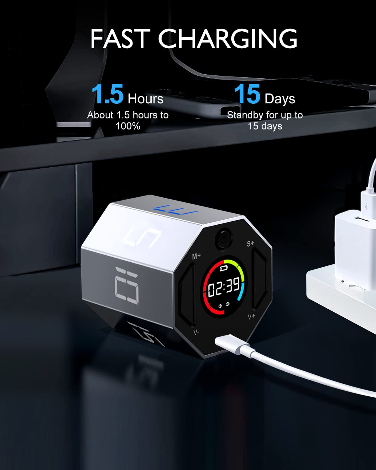 Magnetic Visual Timer for Office and Kitchen