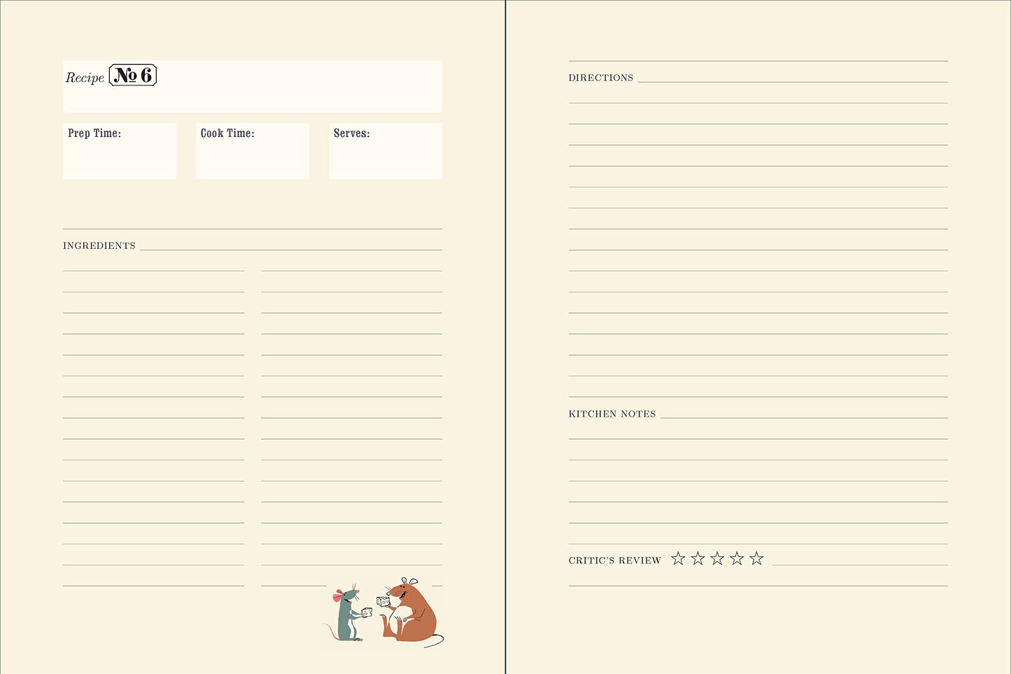 Anyone Can Cook: A Ratatouille Recipe Journal (Disney)