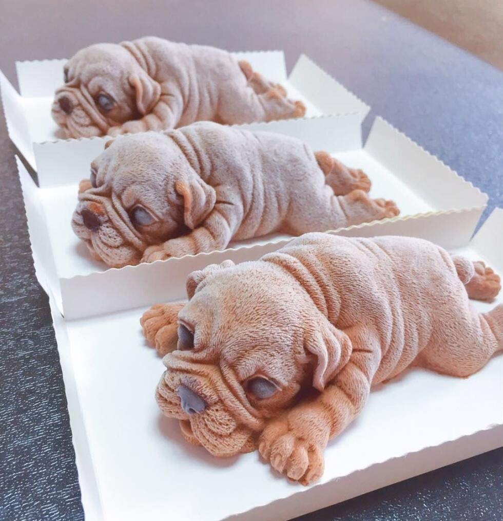 3D Shar Pei Silicone Fondant Mold