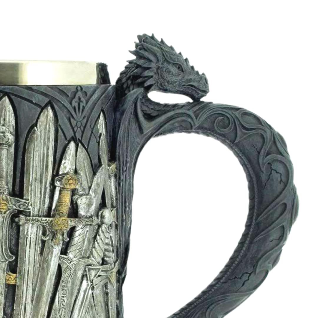 Legends of The Swords Dragon Mug Tankard - 13oz