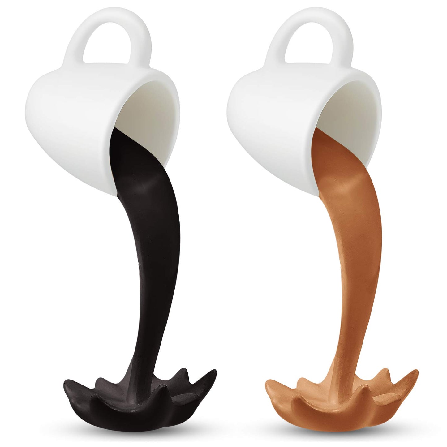 Floating Pouring Coffee Cup Sculpture