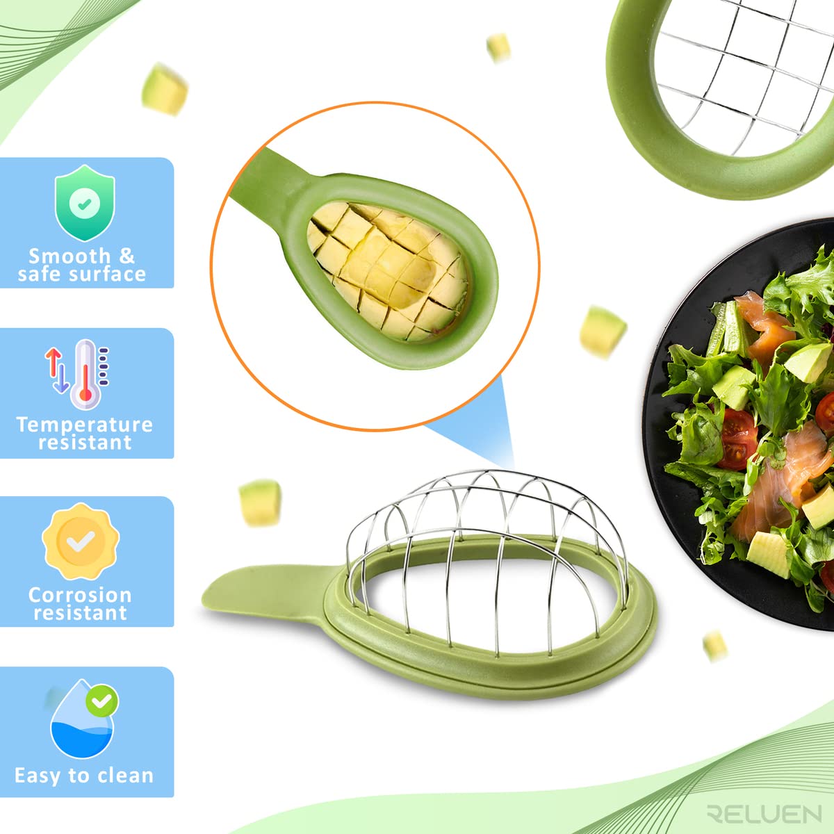 Handy Avocado and Food Cubing Tool
