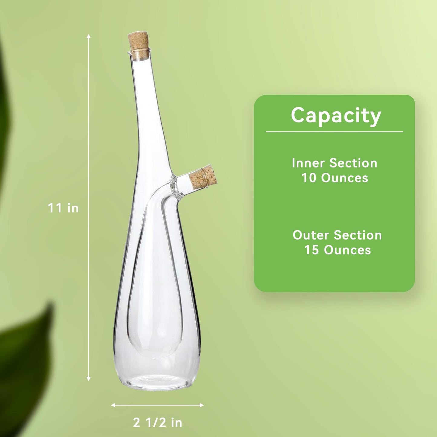 Glass Olive Oil and Vinegar Dispenser Set