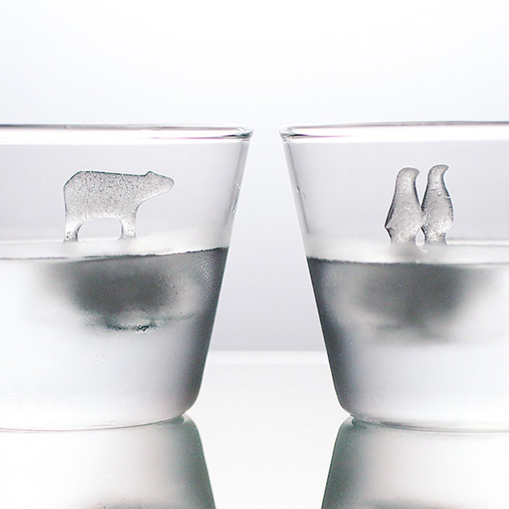 Polar Bear and Penguin Ice Cube Molds