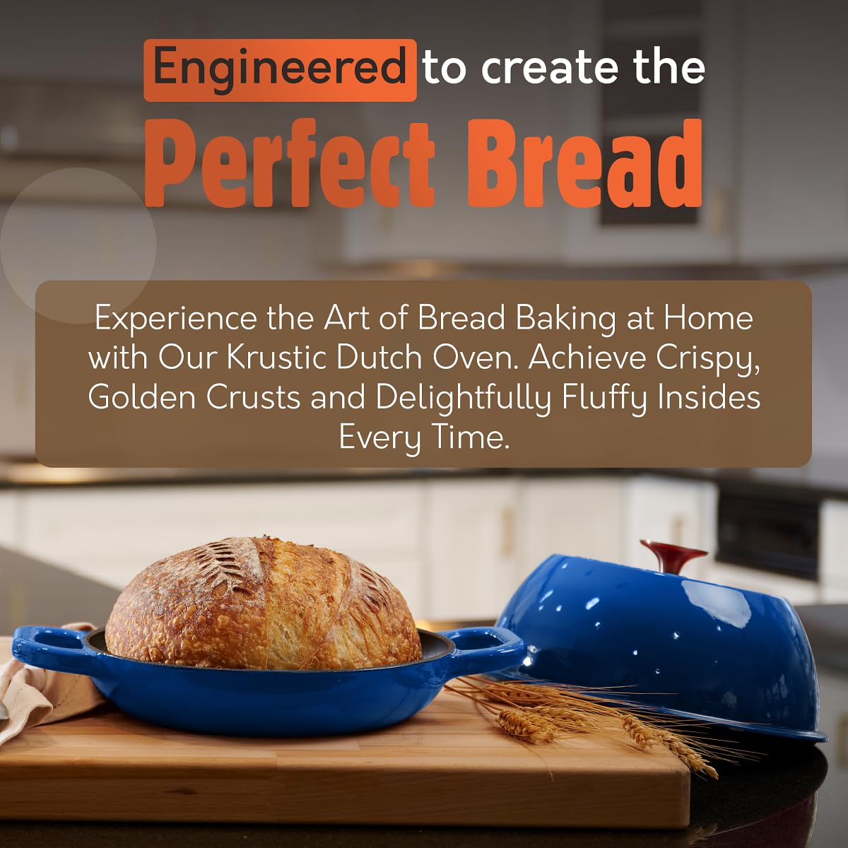 Cast Iron Dutch Oven for Sourdough Bread Baking