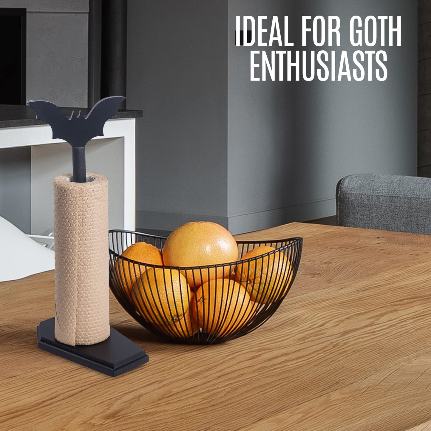 Bat Paper Towel Holder - Gothic Kitchen Decor