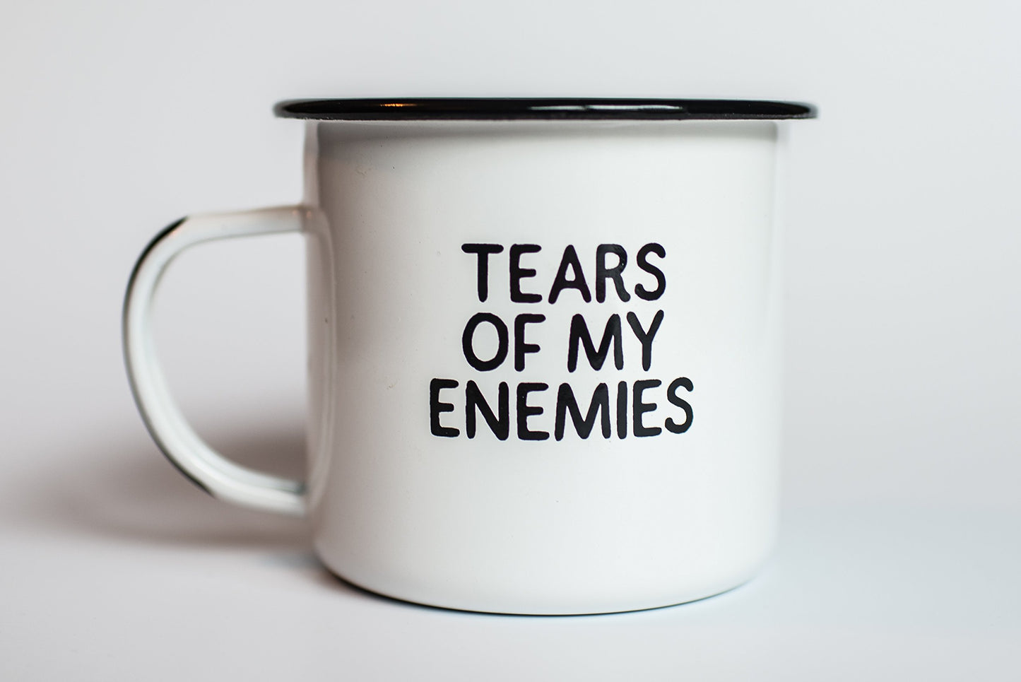 Tears of My Enemies Enamel Coffee Mug