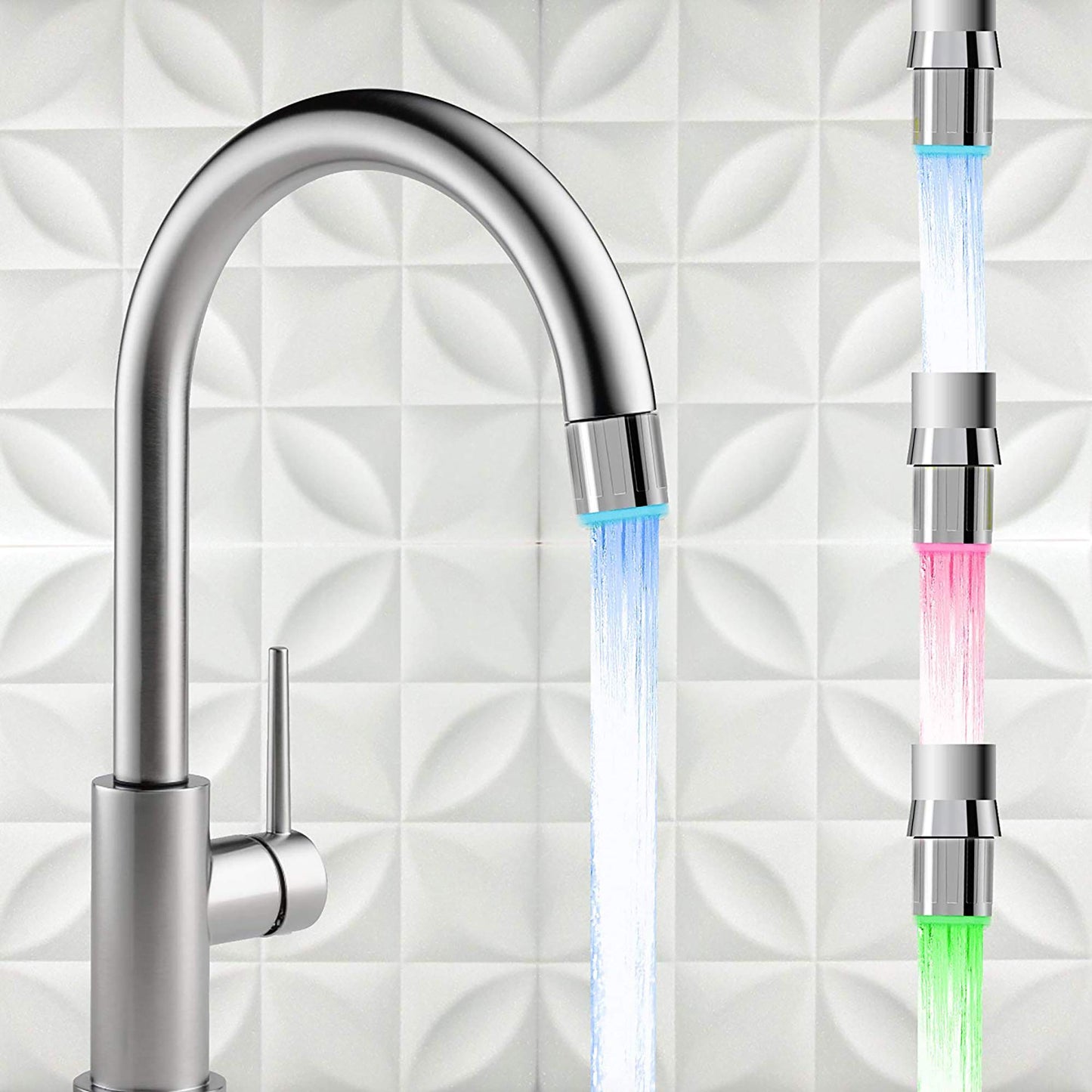 3-Color Gradient LED Water Faucet Light